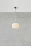 Lampa wisząca SOBER Pendant 1L White/Satin Nickel (109008) Markslojd