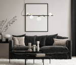 Lampa wisząca Reverso  (PND-5622-5-BK-W) - Italux