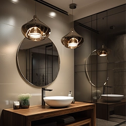 Lampy Wiszące Przy Lustrze