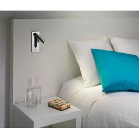 aranżacja wnętrz -  	Wykorzystano oprawę Kinkiet FUSE SWITCHED kol. CHROM (0996) 