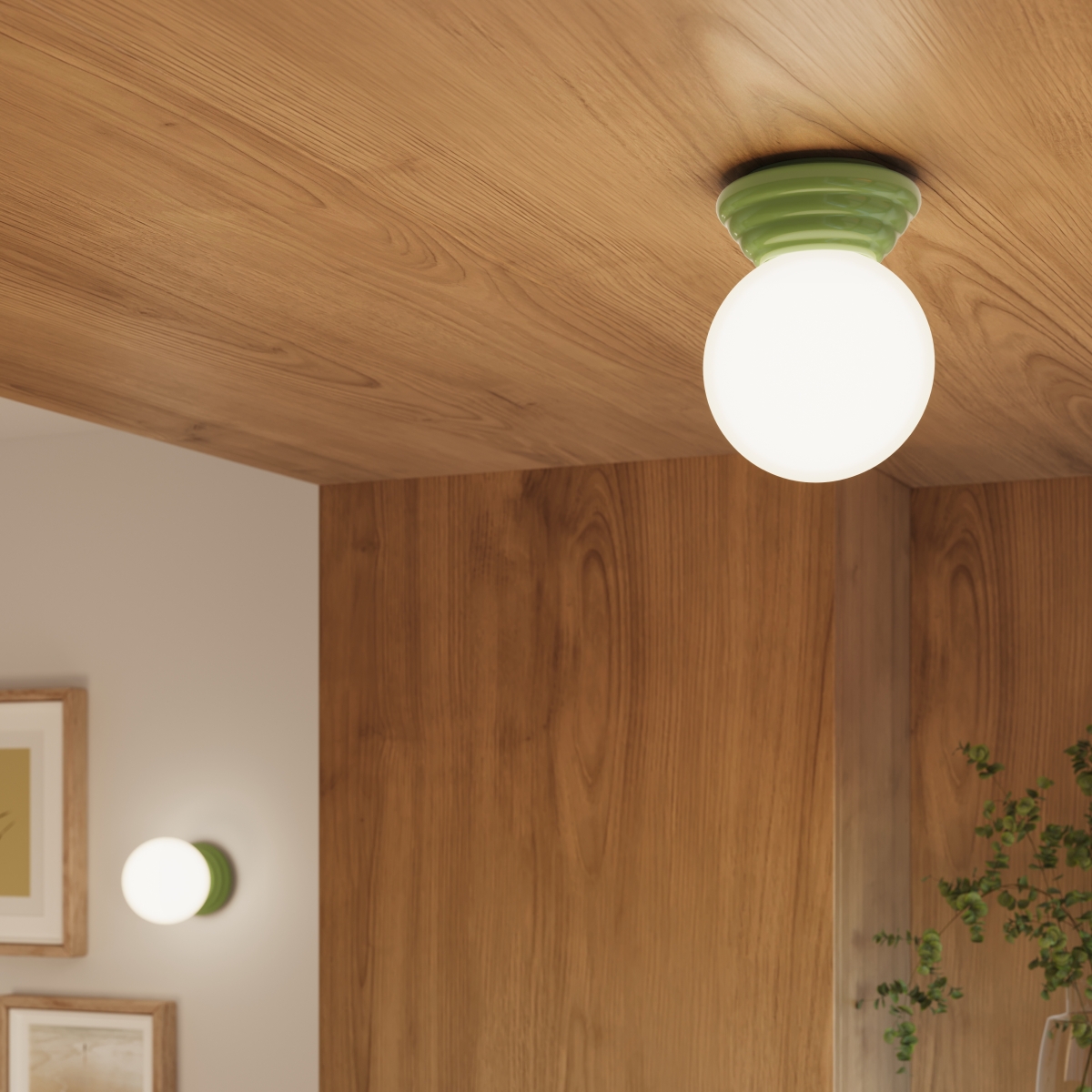 Równomierne, rozproszone światło w korytarzu