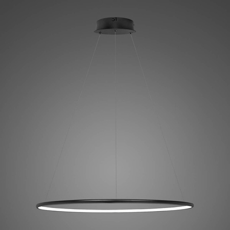 Lampa wisząca Ledowe Okręgi No.1 Φ60 cm in 3k 32W czarna  Altavola Design (LA073/P_60_in_3k_32W_black) - ALTAVOLA DESIGN