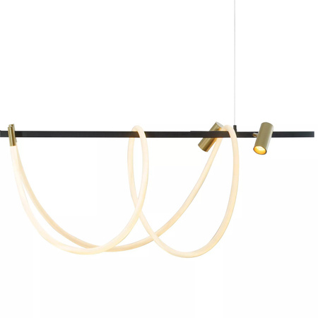 Lampa wisząca BALBO złoto-czarna (2200277L) - Zuma Line