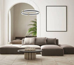Lampa wisząca Faris (PND-62738-53W-3K-BK-GD) - Italux