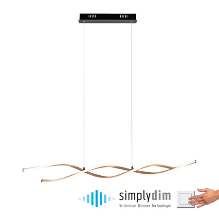 POLIA LAMPA WISZĄCA CZARNY/ZŁOTY (9142-18) - Paul Neuhaus