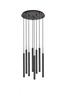 Lampa wisząca ROLL 8 kolor Czarny (11174802) - KASPA