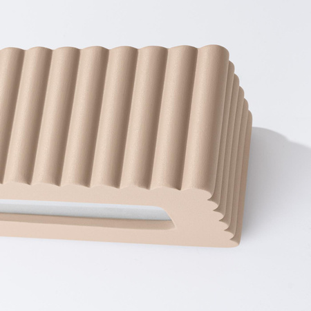 Kinkiet ceramiczny RIGATA taupe (SL.1887) - Sollux Lighting