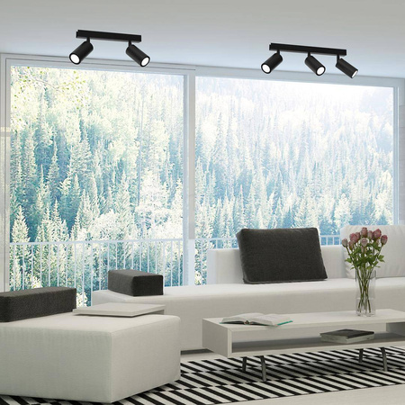 Lampa sufitowa HUDSON BLACK 2xGU10 (MLP8795) - Milagro