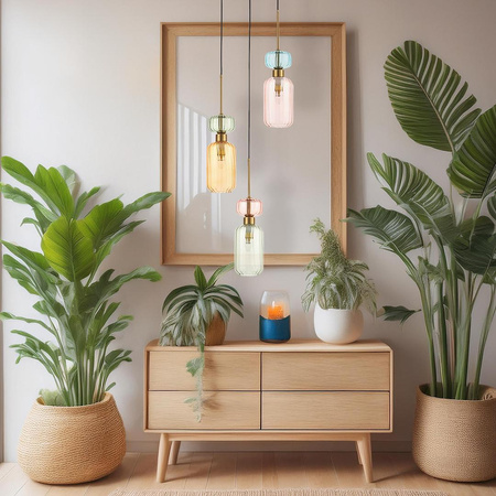 Dekoracyjna lampa z kolorowymi kloszami MOLLY 3xE14 (ML1825) - Milagro