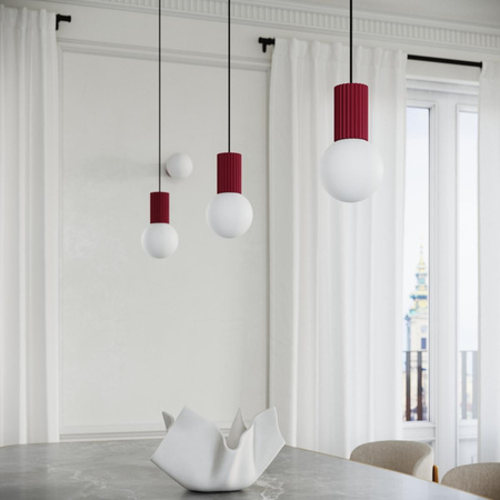 Lampa wisząca HALO 3P burgund (SL.1750) - Sollux Lighting
