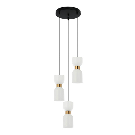 Lampa wisząca Monza  (PND-57602-3-BK+BRO) - Italux