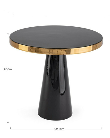 BIZZOTTO stolik kawowy NANDIKA czarny (0746724) - Bizzotto