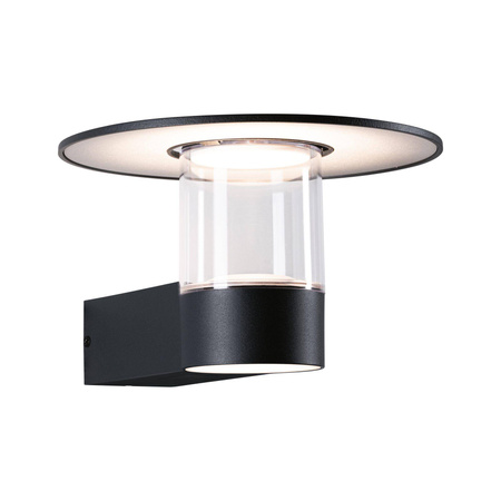 Oprawa elewacyjna SIENNA LED PIR IHF 1X9W 1X3W 500lm 3000K IP44 230V antracyt aluminium (PL94834) - PAULMANN