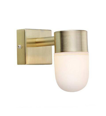 MENTON Kinkiet 1Loty Szczotkowany/Opal IP44