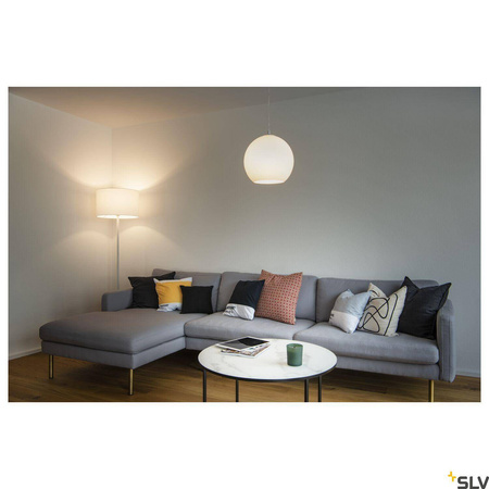 FENDA podstawa lampy podłogowej I E27, lampa podłogowa indoor, kolor biały, bez klosza (1003031) - SLV