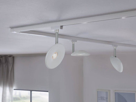 URail Spot Sphere 7,4W Biały Chrom ściemnialny (PL96937) - PAULMANN