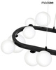 MOOSEE lampa wisząca ALURE OVAL 120       czarna/mleczna (MSE1501100606/MILK) - Moosee