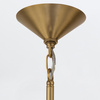Średnia lampa wisząca Saucer - 1 źródło światła - Postarzany mosiądz (QN-SAUCER-1P-M-AB-OPAL) - Quintiesse