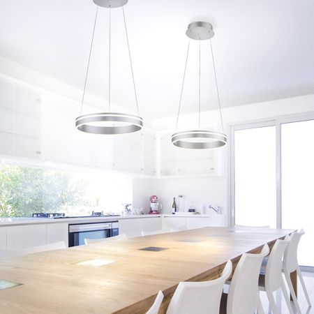 Q-VITO LAMPA WISZĄCA STALOWY (8410-55) - Paul Neuhaus