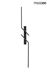 Minimalistyczny czarny kinkiet MAISON 100 (MSE1501100412) - Moosee