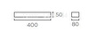Kinkiet LIA LED nikiel 40cm (05-2704-81-81V1) Leds