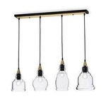 Lampa wisząca GRETEL SB4 kol. czarny (122557) Ideal Lux - żyrandol