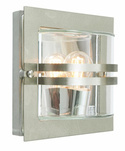Kinkiet zewnętrzny BERN 650 STAINLESS STEEL E27 LED 9W CLEAR LAMPSHADE Norlys