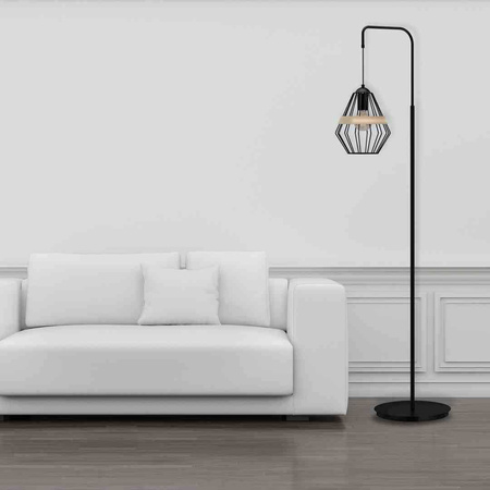 Lampa stojąca CLIFF BLACK 1xE27 (MLP5528) - Milagro