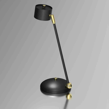 Lampka biurkowa ARENA BLACK/GOLD 1xGX53 (MLP7764) - Milagro