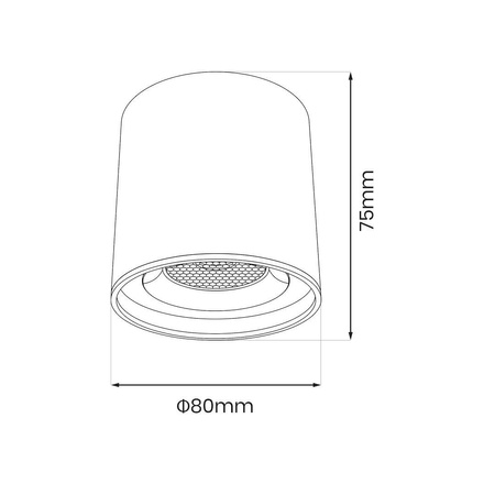 Lampa na szynie, sterowana aplikacją Slim Magnetic Track Czarny Tube 6W LED Tuya CCT (ML2201) - Milagro
