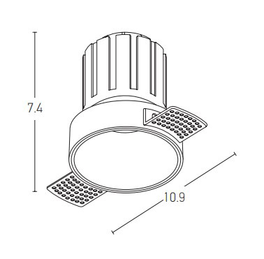 TRIMLESS SPOT LED 6W GOLD (S095-G Zambelis) - Zambelis