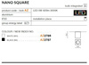 Plafon NANO SQUARE white (AZ2786) - AZZARDO