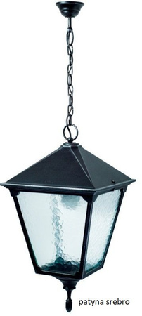 Lampa zewnętrzna wisząca na łańcuchu Retro Kwadratowe (K 1018/1/BD KW) - SU-MA