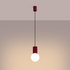 Lampa wisząca HALO 1 burgund (SL.1749) - Sollux Lighting
