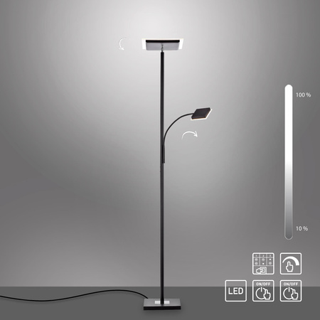 HANS LAMPA PODŁOGOWA CZARNA (11710-18) - Paul Neuhaus