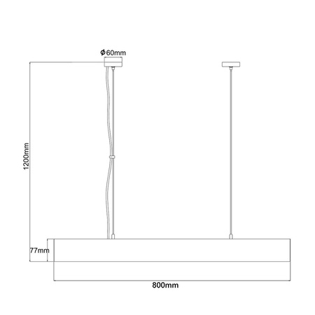 Lampa wisząca Mira M LED CCT Tuya biała  (LP-1201/1P M WH Smart) - Light Prestige