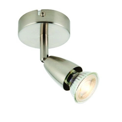 Lampa sufitowa Amalfi 1lt satin nickel 35W (G2521013) - Saxby