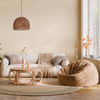 Lampa wisząca Boho ażurowa Hiacynt wodny 46x46x134cm (55874-017) - DIJK