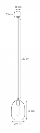 Lampa wisząca ONYX 1 (10891108) - Kaspa