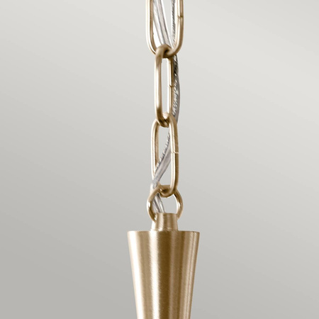 Lampa wisząca Delarosa - 1 źródło światła - Czarny, szampański (KL-DELAROSA-P-BK) - Elstead Lighting