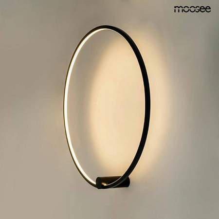 Kinkiet ring HOOP 60 czarna  (MSE1501100398) - Moosee