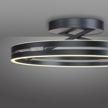 PURE LOOP LAMPA SUFITOWA SZARY (6552-15) - Paul Neuhaus