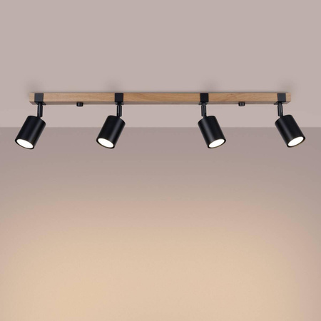 Plafon FAGER 4L czarny (SL.1346) - Sollux Lighting