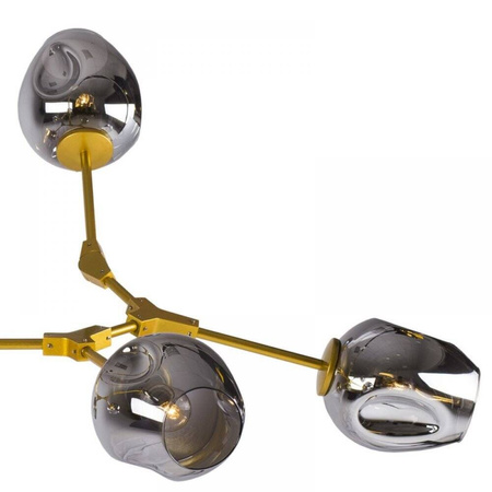 Lampa wisząca MODERN ORCHID-6 złoto szara 130 cm (ST-1232-6-GOLD) - Step into Design