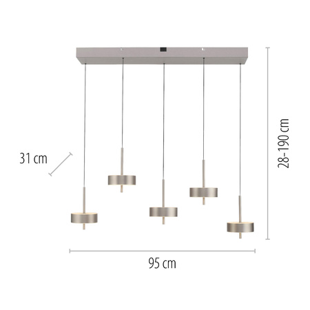 Lampa sterowana Smart Q-ROTATE ALUMINIUM (2249-95) - Paul Neuhaus
