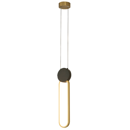 PENDANT LED LIGHT 13W 3000K ALUMINIUM-SILICON,BLACK-GOLD (23100 Zambelis) - Zambelis