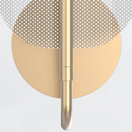 Kinkiet LED Floriana - Naturalny mosiądz (QN-FLORIANA-1W-NBR) - Quintiesse