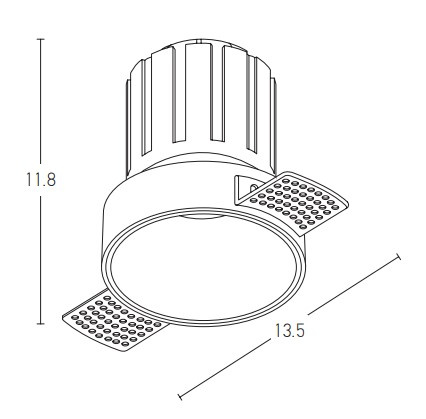 TRIMLESS SPOT LED 15W WHITE (S097 Zambelis) - Zambelis