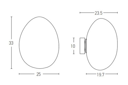 LED WALL LAMP 5W 3000K GLASS & IRON WHITE (20136 Zambelis) - Zambelis
