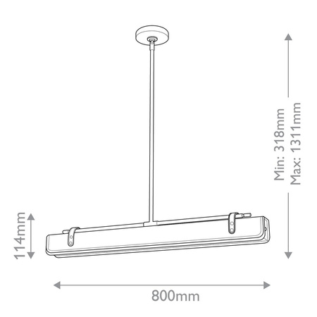 Ekskluzywna lampa ledowa Valise skóra smokingowa (QN-VALISE-LP80-VBS-TL) - Quintiesse